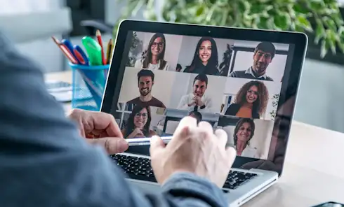 Office group discussion